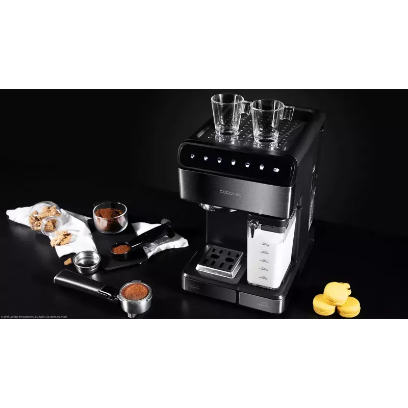 Cafetera expreso CECOTEC Power Instant-ccino 20 Touch – superautomática, depósito de agua de 1,4 L, 2 tazas, 1350 W