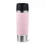 Vaso de viaje EMSA Travel Mug Waves Grande 500 ml Rosa, Acero inoxidable
