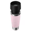 Vaso de viaje EMSA Travel Mug Waves Grande 500 ml Rosa, Acero inoxidable
