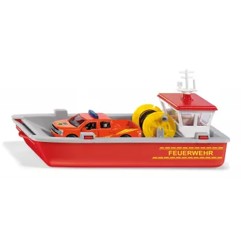 Siku Lancha de trabajo de bomberos Modelo de barco de bomberos Premontado 1:50