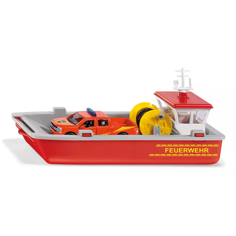Siku Lancha de trabajo de bomberos Modelo de barco de bomberos Premontado 1:50