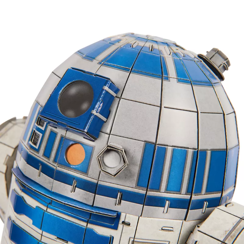 4D Build, Star Wars R2-D2 Maqueta de cartón 201 piezas | Decoración de escritorio de juguete Star Wars | Juguete de construcción | Maquetas 3D para adultos y jóvenes a partir de 12 años