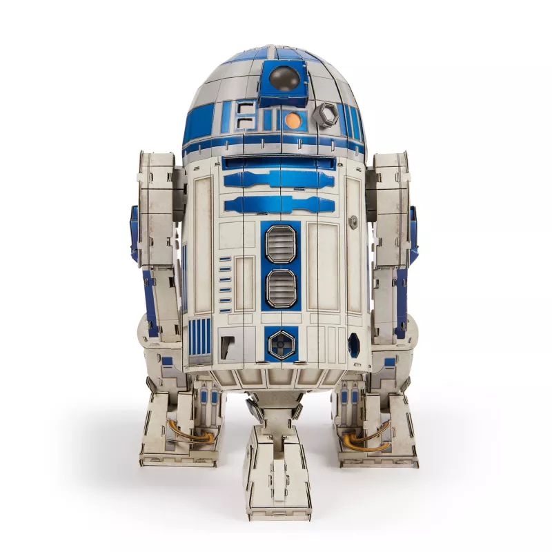 4D Build, Star Wars R2-D2 Maqueta de cartón 201 piezas | Decoración de escritorio de juguete Star Wars | Juguete de construcción | Maquetas 3D para adultos y jóvenes a partir de 12 años