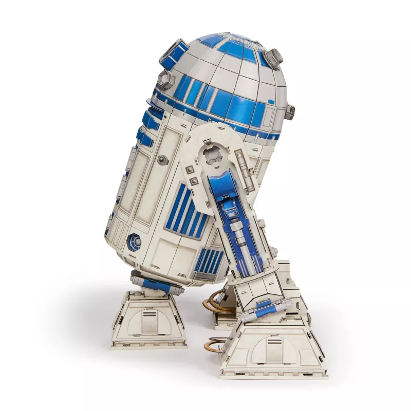 4D Build, Star Wars R2-D2 Maqueta de cartón 201 piezas | Decoración de escritorio de juguete Star Wars | Juguete de construcción | Maquetas 3D para adultos y jóvenes a partir de 12 años