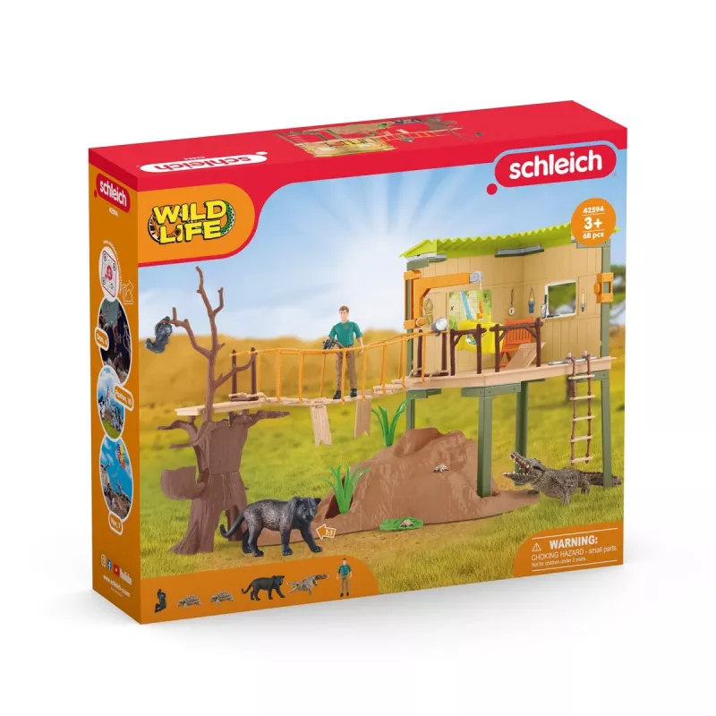 Zoo schleich WILD LIFE estación de aventura del guardabosques multicolor 3-8 años