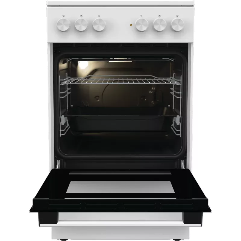 Gorenje GEC5A21WG Cocina independiente eléctrica con placa vitrocerámica blanca