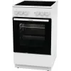 Gorenje GEC5A21WG Cocina independiente eléctrica con placa vitrocerámica blanca