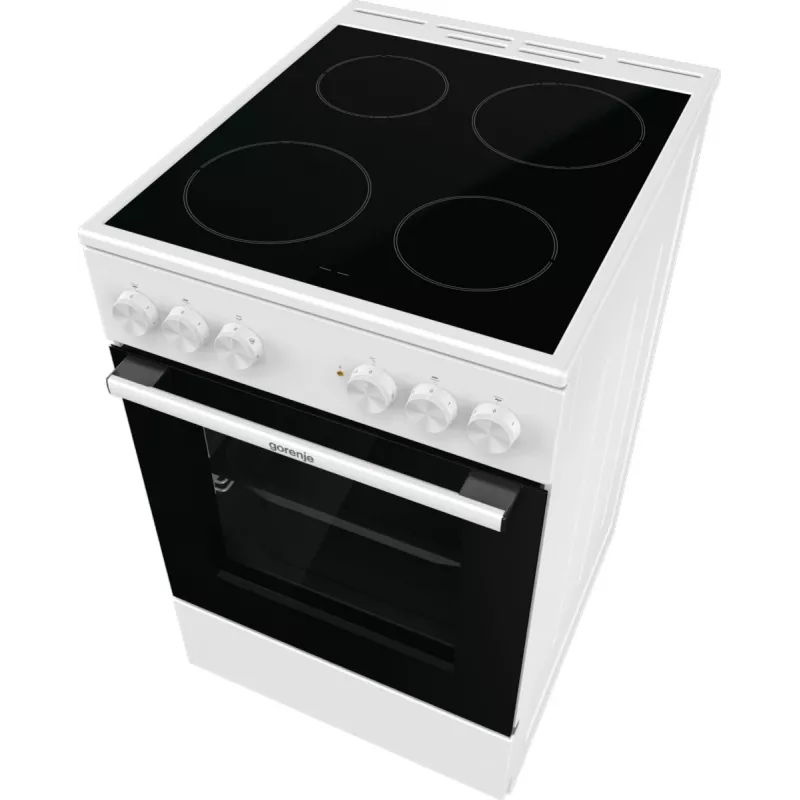 Gorenje GEC5A21WG Cocina independiente eléctrica con placa vitrocerámica blanca