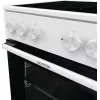 Gorenje GEC5A21WG Cocina independiente eléctrica con placa vitrocerámica blanca