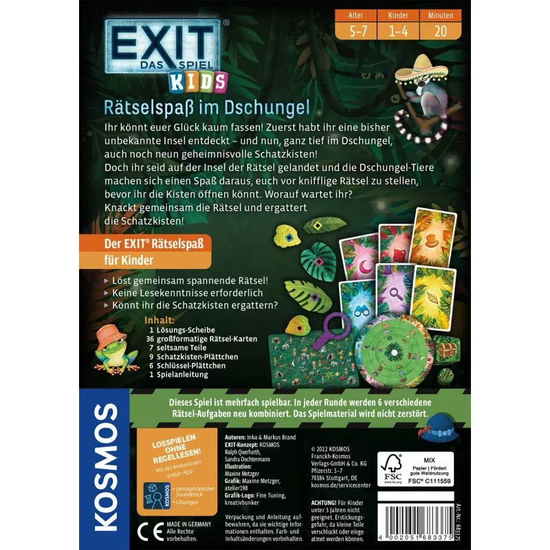 EXIT - El juego Kids: Diversión con enigmas en la selva