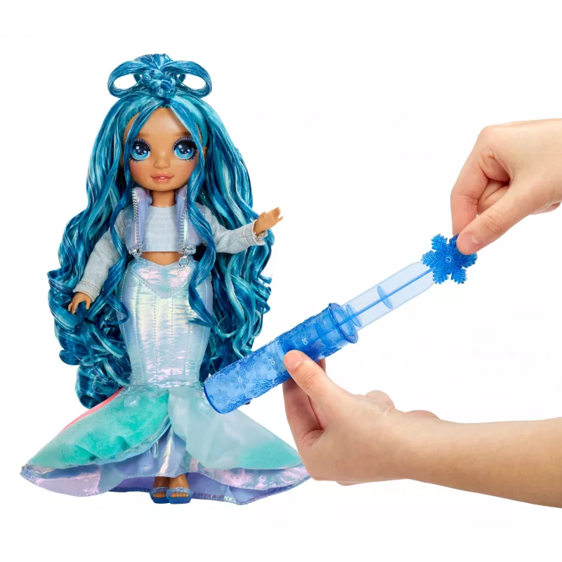 Rainbow High Winter Wonderland Doll- Skyler (azul), muñeca de moda, femenino, 4 años, niño/niña, 280 mm, multicolor