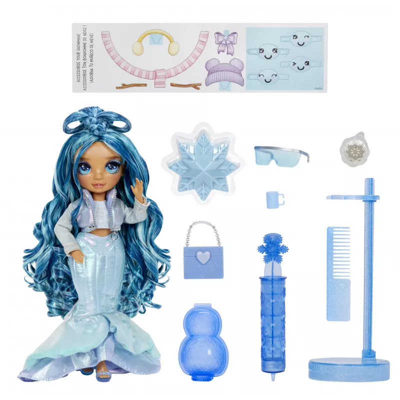 Rainbow High Winter Wonderland Doll- Skyler (azul), muñeca de moda, femenino, 4 años, niño/niña, 280 mm, multicolor
