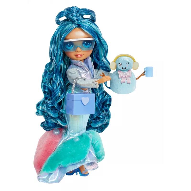 Rainbow High Winter Wonderland Doll- Skyler (azul), muñeca de moda, femenino, 4 años, niño/niña, 280 mm, multicolor