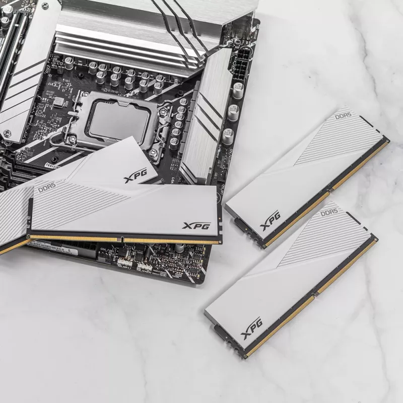 DIMM 32 GB DDR5-6000 (2x 16 GB) Dual-Kit (blanco, AX5U6000C3016G-DCLARWH, Lancer RGB, INTEL XMP)