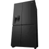 Frigorífico side-by-side Hisense RS818N4TFE, independiente, puerta americana, negro, táctil, LED, display en la puerta