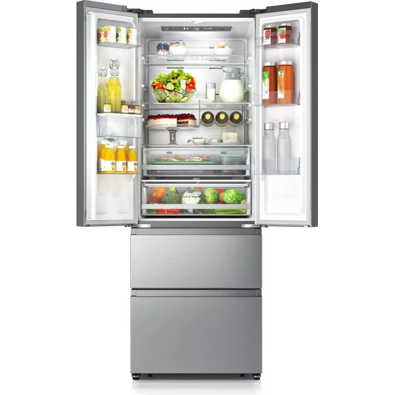 Frigorífico side-by-side Hisense RF632N4WIE independiente 485 L gris, acero inoxidable