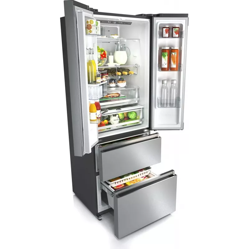 Frigorífico side-by-side Hisense RF632N4WIE independiente 485 L gris, acero inoxidable