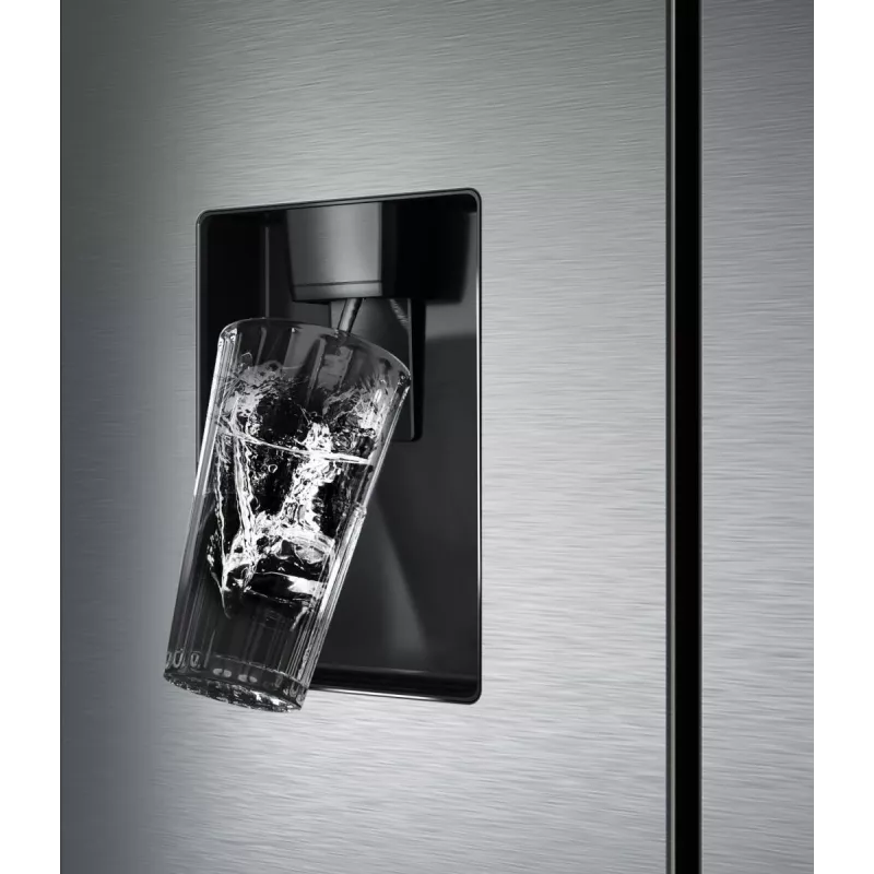 Frigorífico side-by-side Hisense RF632N4WIE independiente 485 L gris, acero inoxidable