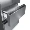 Frigorífico side-by-side Hisense RF632N4WIE independiente 485 L gris, acero inoxidable