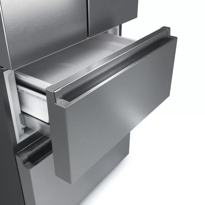 Frigorífico side-by-side Hisense RF632N4WIE independiente 485 L gris, acero inoxidable