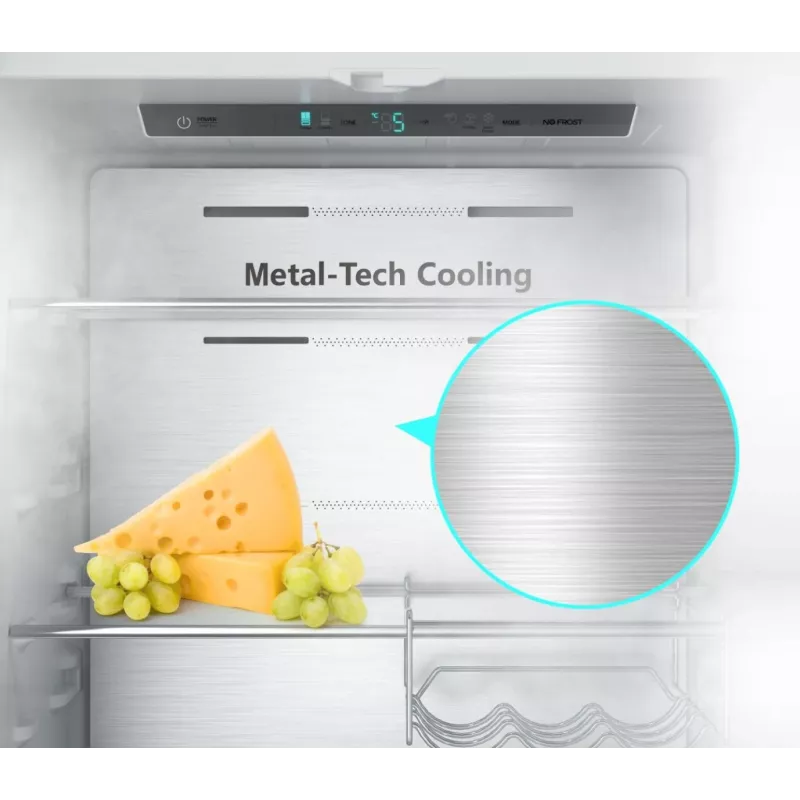 Frigorífico side-by-side Hisense RF632N4WIE independiente 485 L gris, acero inoxidable