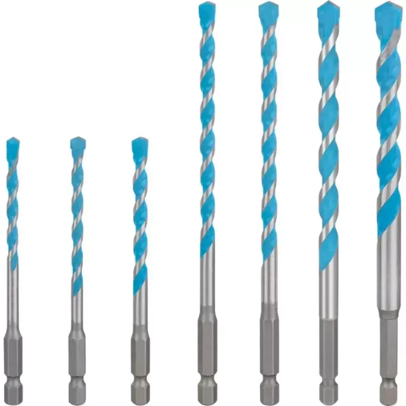 Set de brocas Bosch EXPERT HEX-9 MultiConstruction, 7 piezas (Ø5, 5.5, 6, 7, 8, 10 mm)