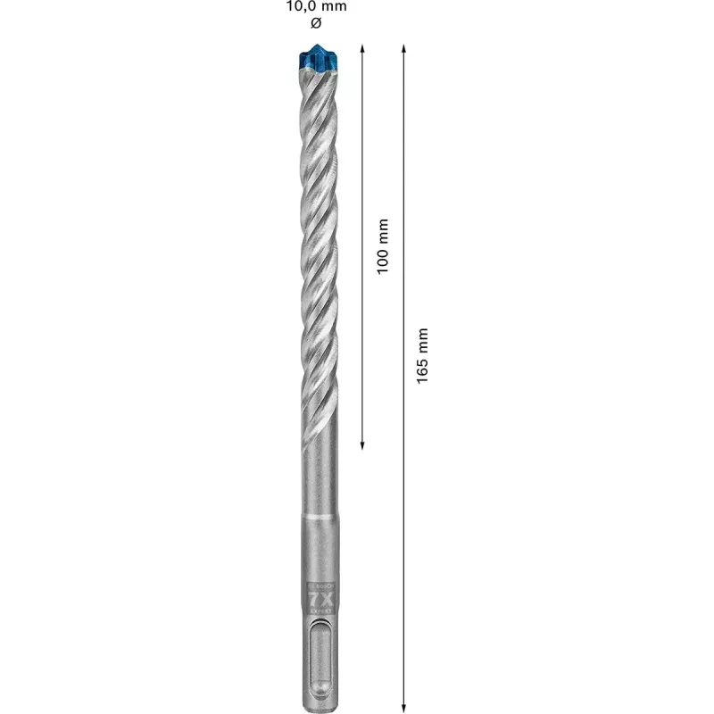 Bosch Expert SDS-plus-7X Broca para martillo 5 mm x 165 mm, 10 uds. (2608900158)