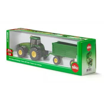 Vehículo de juguete tractor Siku 1953 — metal y plástico, verde, edad recomendada 3+