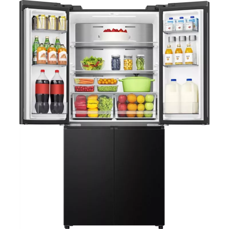 Hisense RQ5P470SAFD independiente 483 L negro, acero inoxidable