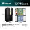 Hisense RQ5P470SAFD independiente 483 L negro, acero inoxidable