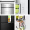 Hisense RQ5P470SAFD independiente 483 L negro, acero inoxidable