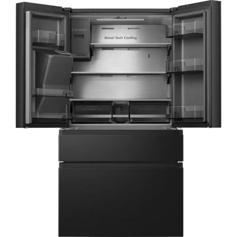 Frigorífico side-by-side Hisense RF728N4SBFE independiente 560 L negro