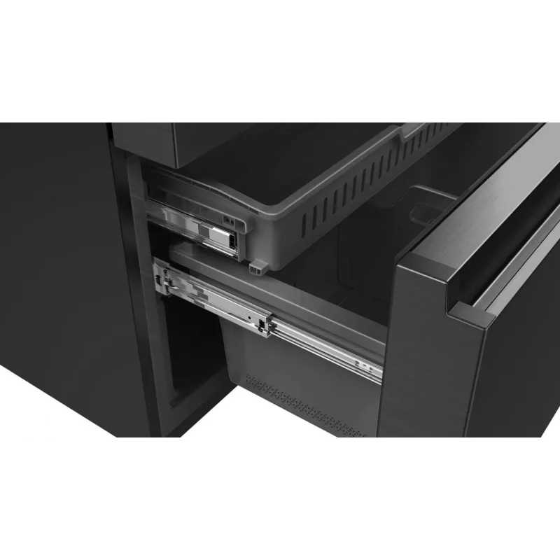 Frigorífico side-by-side Hisense RF728N4SBFE independiente 560 L negro