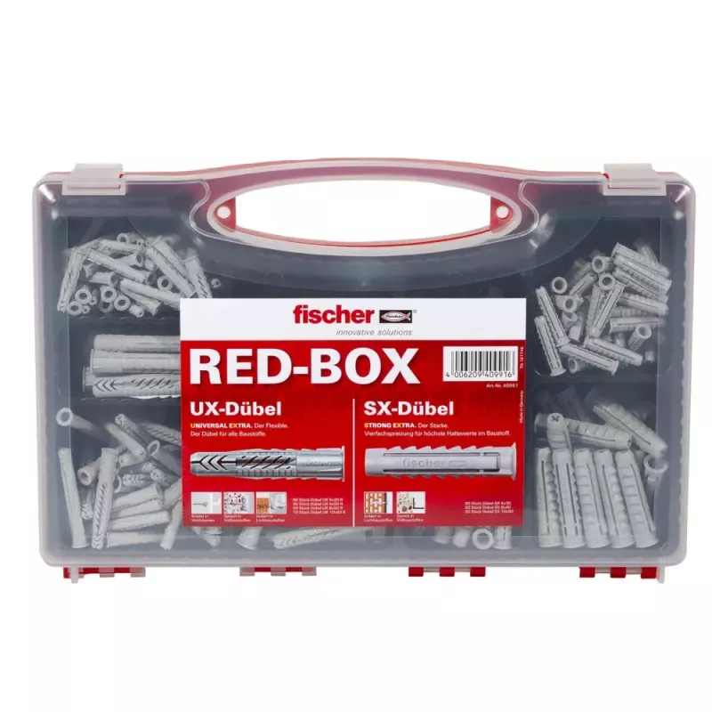 Set de tornillos y tacos Fischer UX/SX 290 uds.