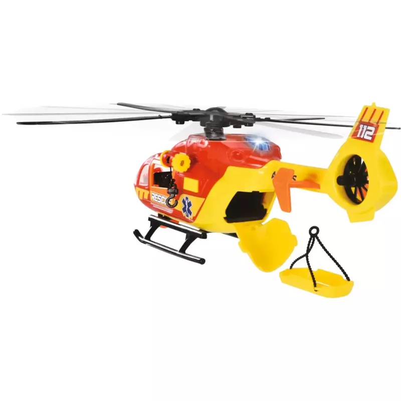 Helicóptero de rescate de juguete Dickie Modelo 203716024, diseño realista, vehículo de juguete