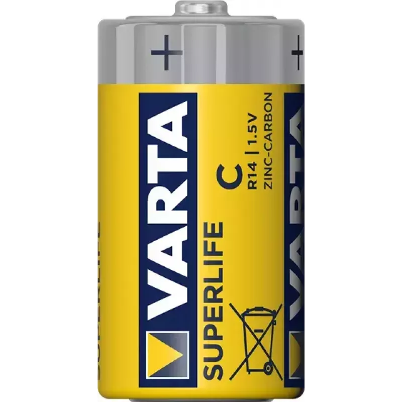 Varta Superlife C Pila de un solo uso Zinc-Carbono, tamaño C, 1,5 V, 50 mm
