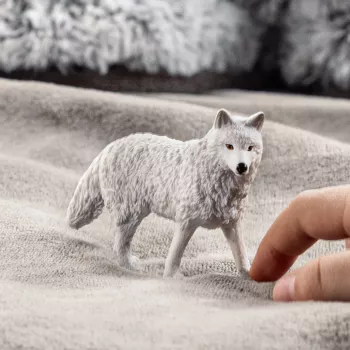 Figura Schleich Wilk Polarny 14880 – Figura de animal, modelo de plástico detallado, figura coleccionable