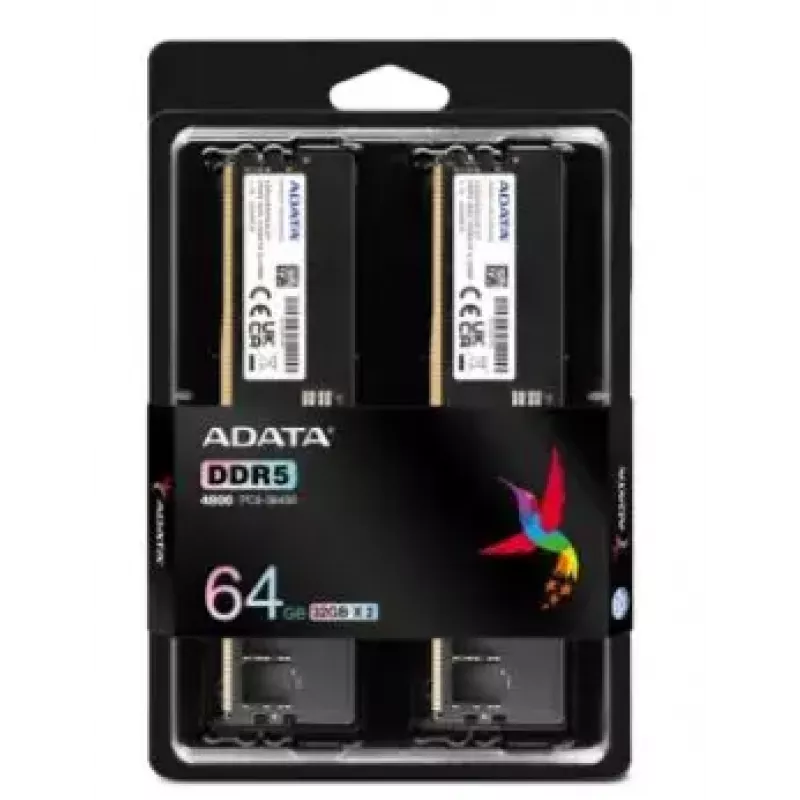 ADATA Premier DDR5 4800MHz 64GB (2x32GB) UDIMM memoria RAM módulo kit (AD5U480032G-DT)