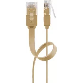 Cable de red Goobay 95881 marrón claro 10m Cat6 U/UTP