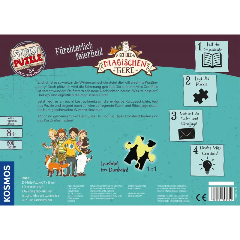 Puzzle Story: Die Schule der magischen Tiere - Fürchterlich feierlich!