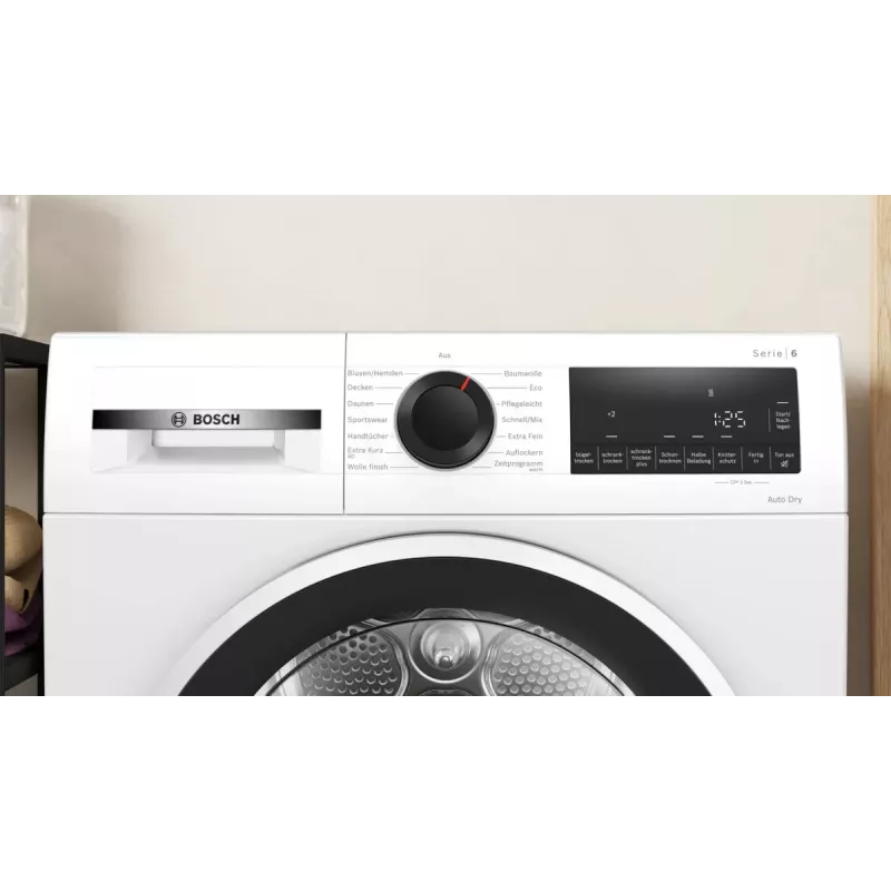 Bosch Serie 6 WQG241001 secadora de libre instalación carga frontal 9 kg blanca