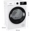 Gorenje DHNE83 secadora de libre instalación carga frontal 8 kg blanca