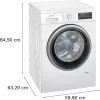 Lavadora Siemens iQ500 WU14UT71 carga frontal 8 kg 1400 rpm blanca