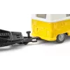 Set de modelos de coche Siku VW T1 con remolque y VW Beetle, premontado 1:50, tamaño 42×200×51 mm