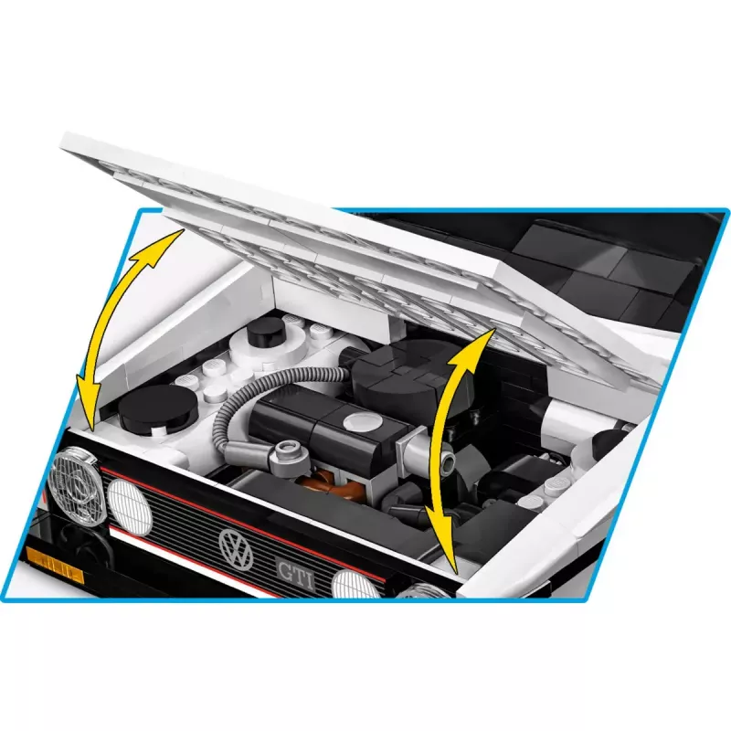 Maqueta a escala 1:12 Cobi Volkswagen Golf GTI 1976–1983 Executive Edition — réplica detallada para montar