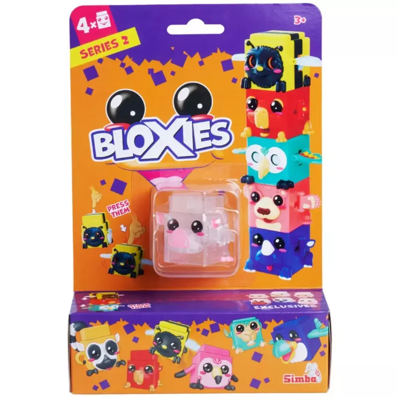 Pack de figuras de juego, Simba-Dickie Bloxies Serie 2 — 4 figuras surtidas