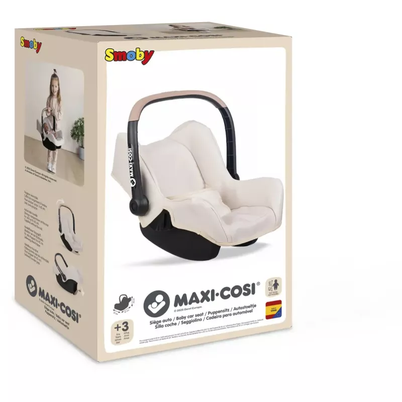 Silla de coche para muñecas Simba-Dickie Maxi-Cosi, beige — accesorio para muñecas