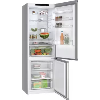 Bosch Serie 4 KGN492IAF Frigorífico combi independiente 440 L acero inoxidable