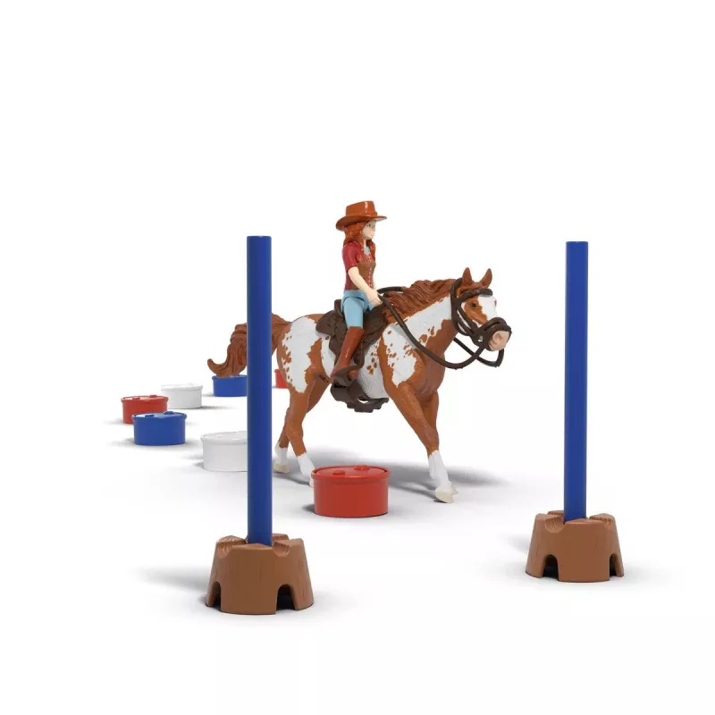 schleich HORSE CLUB Aventura western de Hannah, 5 años, caballos, multicolor, plástico