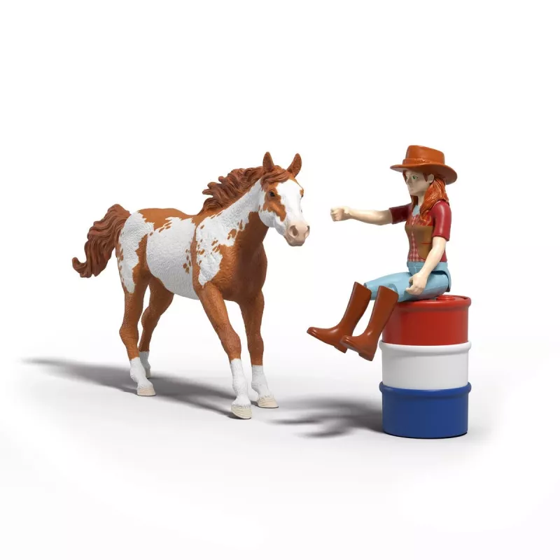 schleich HORSE CLUB Aventura western de Hannah, 5 años, caballos, multicolor, plástico
